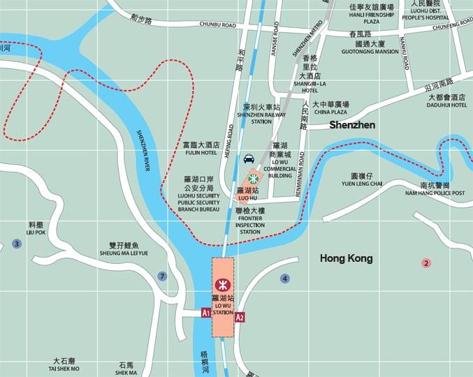 mappa di luohu commercial city