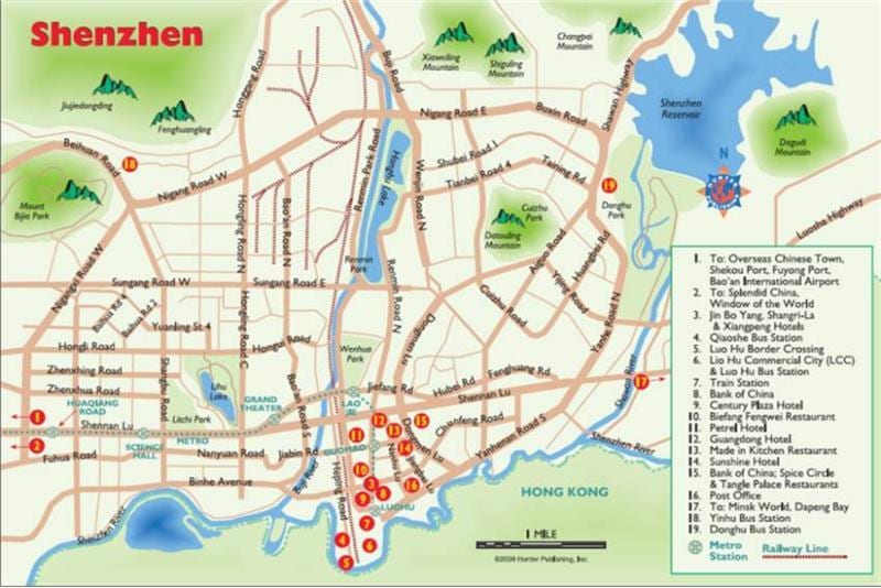 mappa di Shenzhen shopping