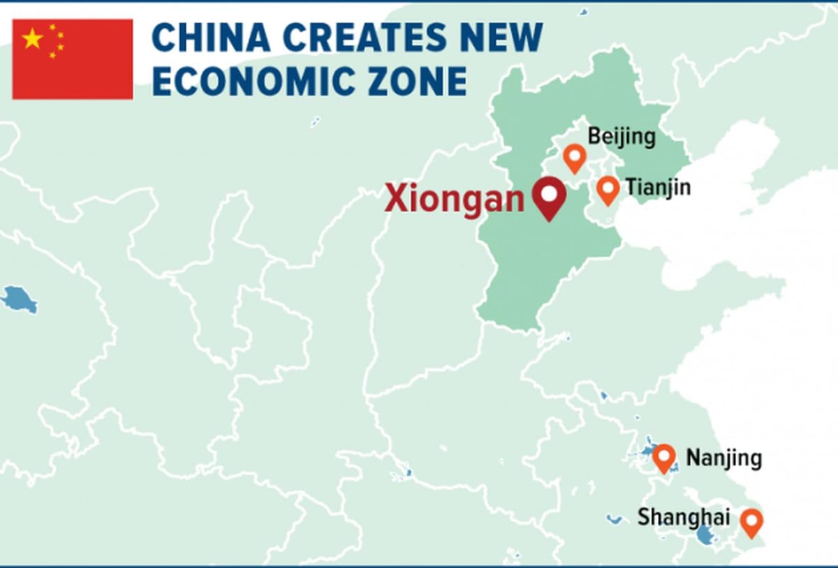 mappa della zona economica speciale di Shenzhen