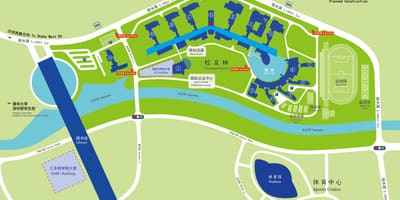 Mappa di università di Shenzhen